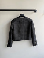 CD 25 Crew Neck Jacket Black Polyester Nylon