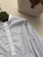 GUCCI 26S MANDARIN COLLAR SHIRT 324