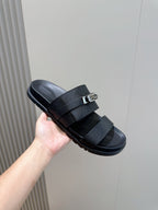 HM Men's Jackson Slide Black Epsom Calfskin 547711