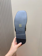 HM Men's 25 Slide Brown Calfskin 599978