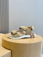 HM Men's Junior Sandal Beige Suede 643238