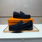 HM Men's 25 Klement Loafer Navy Blue Suede 701603