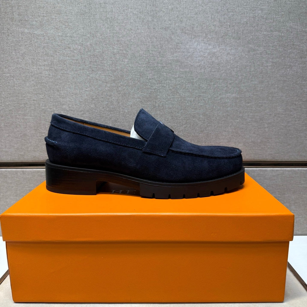 HM Men's 25 Klement Loafer Navy Blue Suede 701603