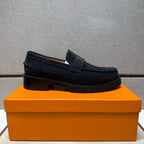 HM Men's 25 Klement Loafer Black Suede 701605