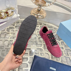 PRA 26S Casual Sneaker Wine Red Canvas Suede 625961