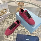 PRA 26S Casual Sneaker Wine Red Canvas Suede 625961