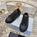 PRA 26S Casual Sneaker Black Navy Blue Canvas Suede 625964