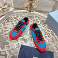 PRA 26S Casual Sneaker Blue Red Canvas Suede 625954