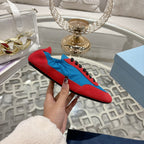 PRA 26S Casual Sneaker Blue Red Canvas Suede 625954