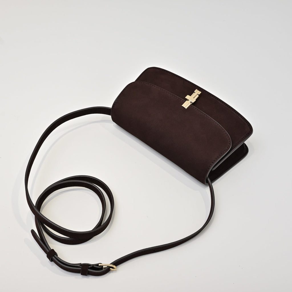 The Row Sofia 19cm Chocolate Suede