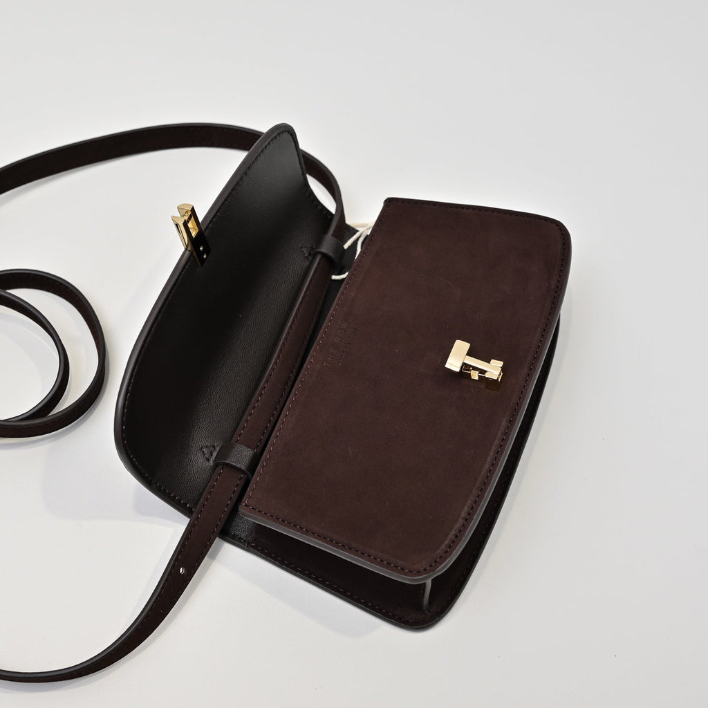 The Row Sofia 19cm Chocolate Suede