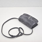 The Row Sofia 19cm Dark Grey Suede