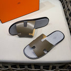 HM Men's Izmir Slide Moss Green Cowhide 540347