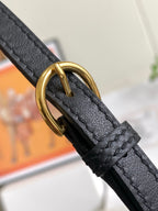 HM 24/24 Mini Bag 21cm Black Evercolor Leather Gold Hardware