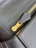 HM 24/24 Mini Bag 21cm Black Evercolor Leather Gold Hardware