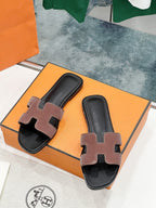 0ran sandal sienna velvet goatskin