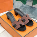 0ran 45 sandal sienna velvet goatskin