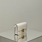 MINI CLAUDE 22 SHINY CALFSKIN WHITE