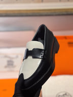HM Loafer In White Calfskin 100159