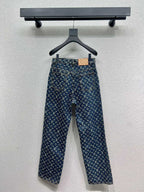 LV Monogram Denim Tailored Pants