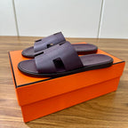 HM Men's 25 Genius  Sandals Black Calfskin 673762