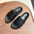 HM Men's Slide Black Cowhide