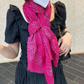 CC Scarf 200 CM In Dark Pink Polka Dot Cashmere 274119
