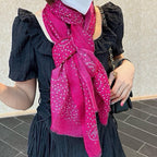 CC Scarf 200 CM In Dark Pink Polka Dot Cashmere 274119