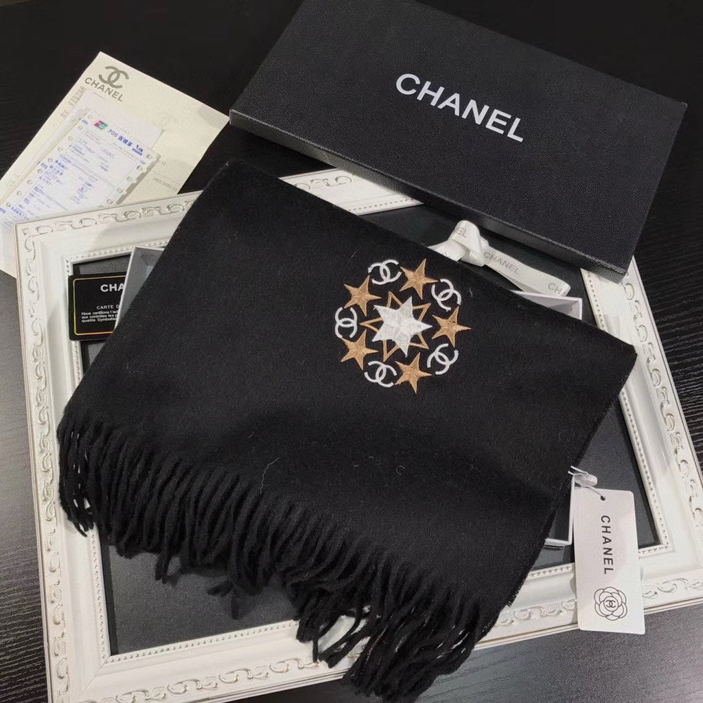 CC Scarf 200 CM In Black Cashmere 287466