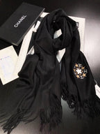 CC Scarf 200 CM In Black Cashmere 287466