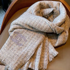 CC Scarf 200 CM In Grey White Cashmere 341245