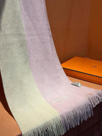 HIGH-END SCARF 180 IN LIGHT PINK MIX BEIGE CASHMERE