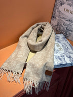 SCARF 180 CM IN ECRU TAN MONOGRAM CASHMERE 394644