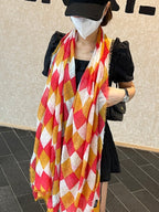 CC Scarf 200 CM In Colorful Linen Fabric 408758