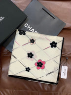 CC 25 Scarf 140cm White Pink Cashmere 293176