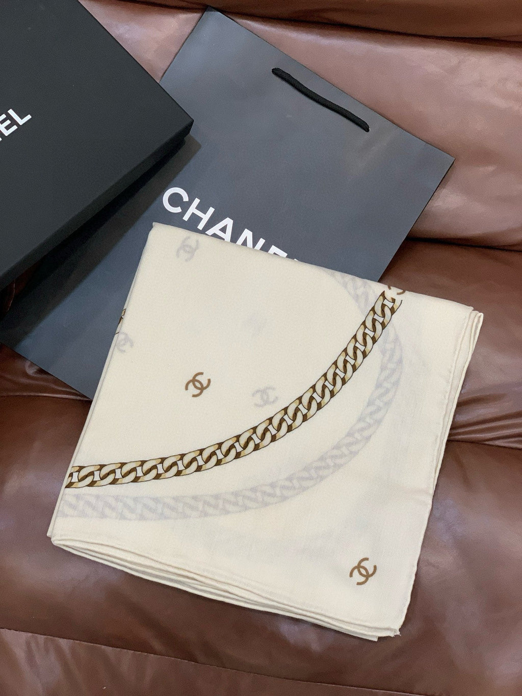 CC 25 Scarf 140cm White Cashmere 293264
