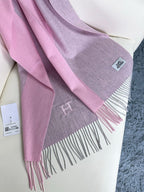 SCARF 190 CM IN PINK CASHMERE