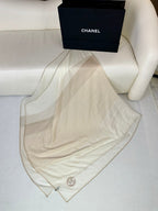 CC Scarf 200 CM In Light Beige Mix Dark Beige Cashmere Silk 396446