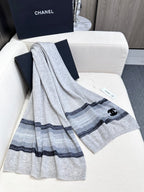 CC Scarf 210 CM In Grey Blue Cashmere 403864