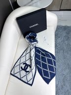 CC Scarf 180 CM In Grey Mix Dark Blue Cashmere 407234