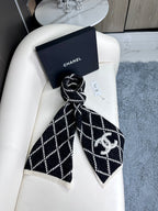 CC Scarf 180 CM In Black Mix Grey Cashmere 407235