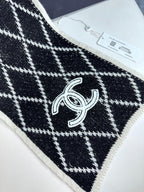 CC Scarf 180 CM In Black Mix Grey Cashmere 407235
