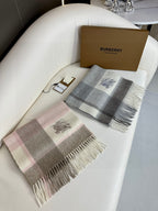 SCARF 180 CM IN LIGHT PINK MIX DESERT BROWN CASHMERE 408503