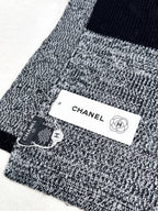 CC Scarf 180 CM In Grey Black Mix Black Cashmere 415136