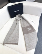 CC Scarf 180 CM In Light Grey Mix Brown Cashmere 415137