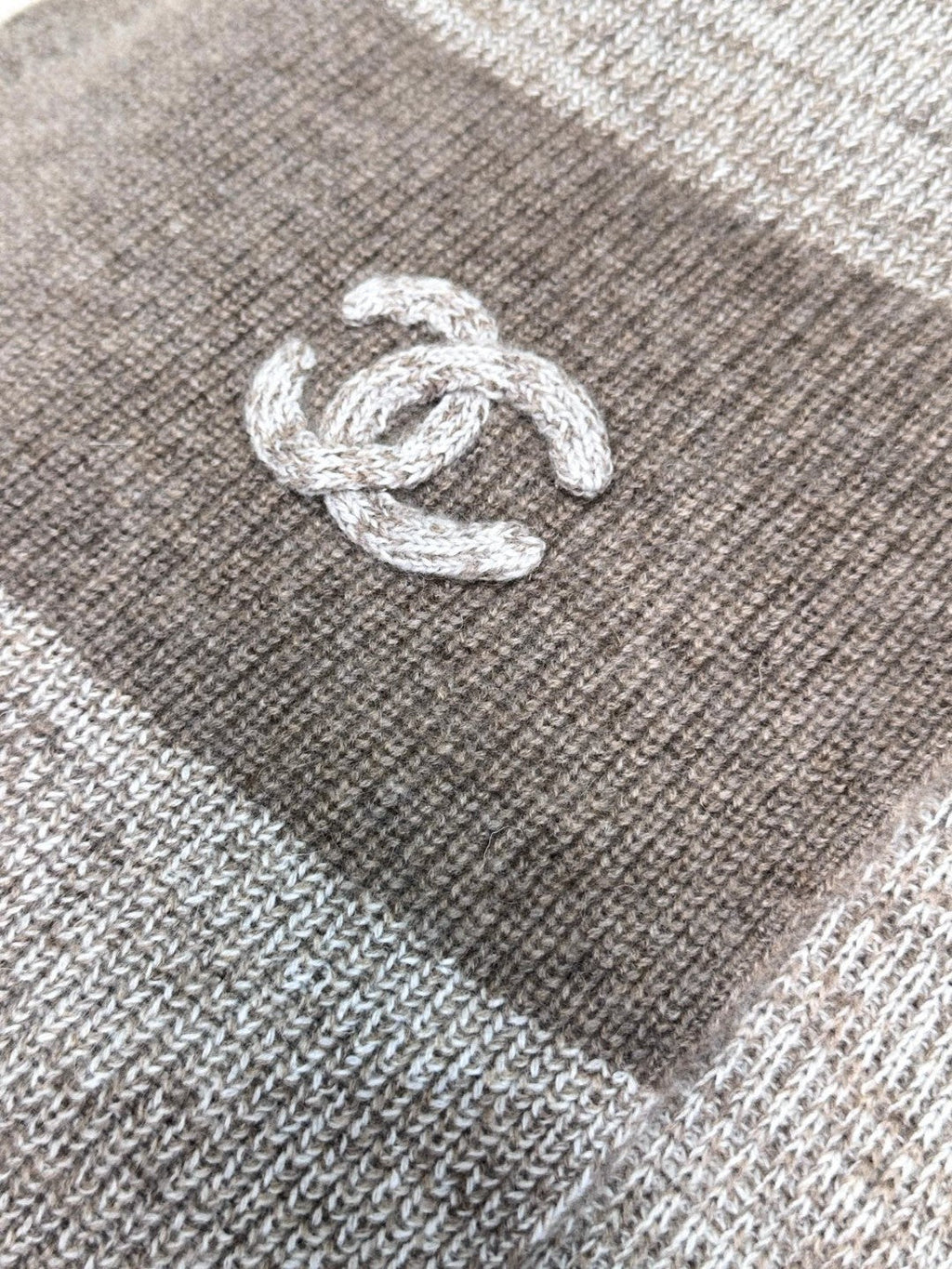 CC Scarf 180 CM In Light Grey Mix Brown Cashmere 415137