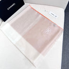 CC Scarf 200 CM In White Mix Beige Light Linen Fabric 418194