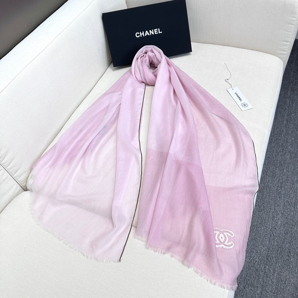 CC Scarf 200 CM In Light Pink Linen Fabric 418196