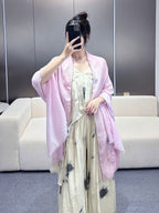 CC Scarf 200 CM In Light Pink Linen Fabric 418196