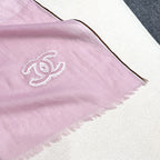 CC Scarf 200 CM In Light Pink Linen Fabric 418196